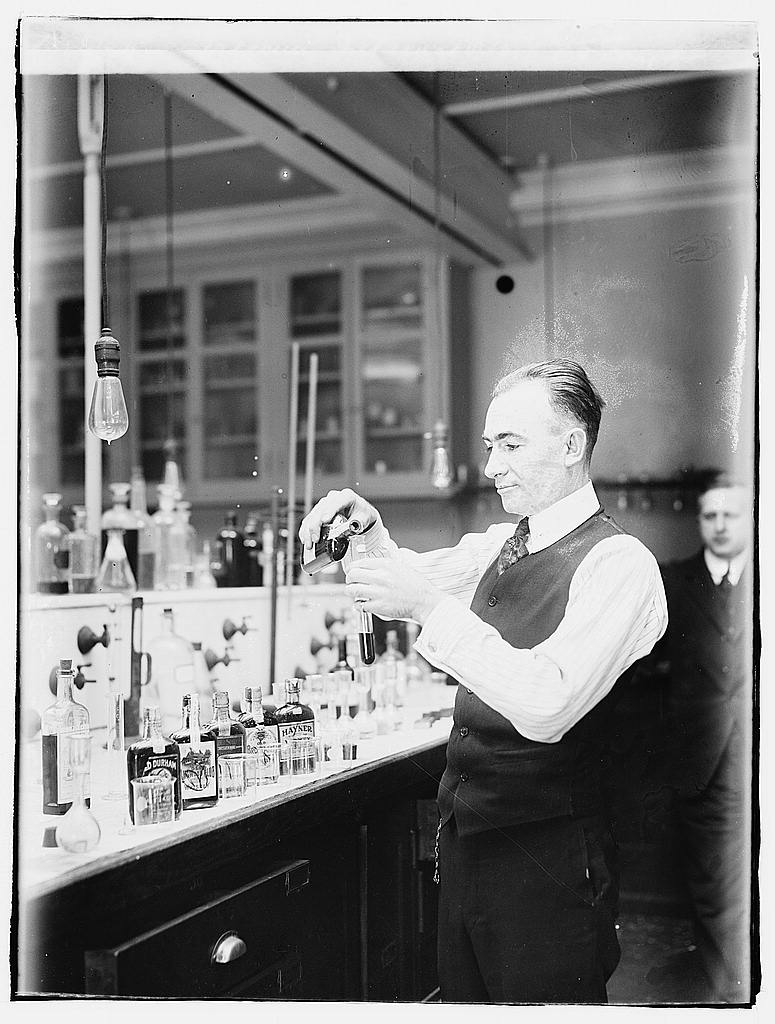 Portrait of G.F. Beyer, an Internal Revenue chemist at the Treasury.